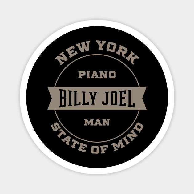 Billy Joel - New York State of Mind Magnet by Diogo Calheiros